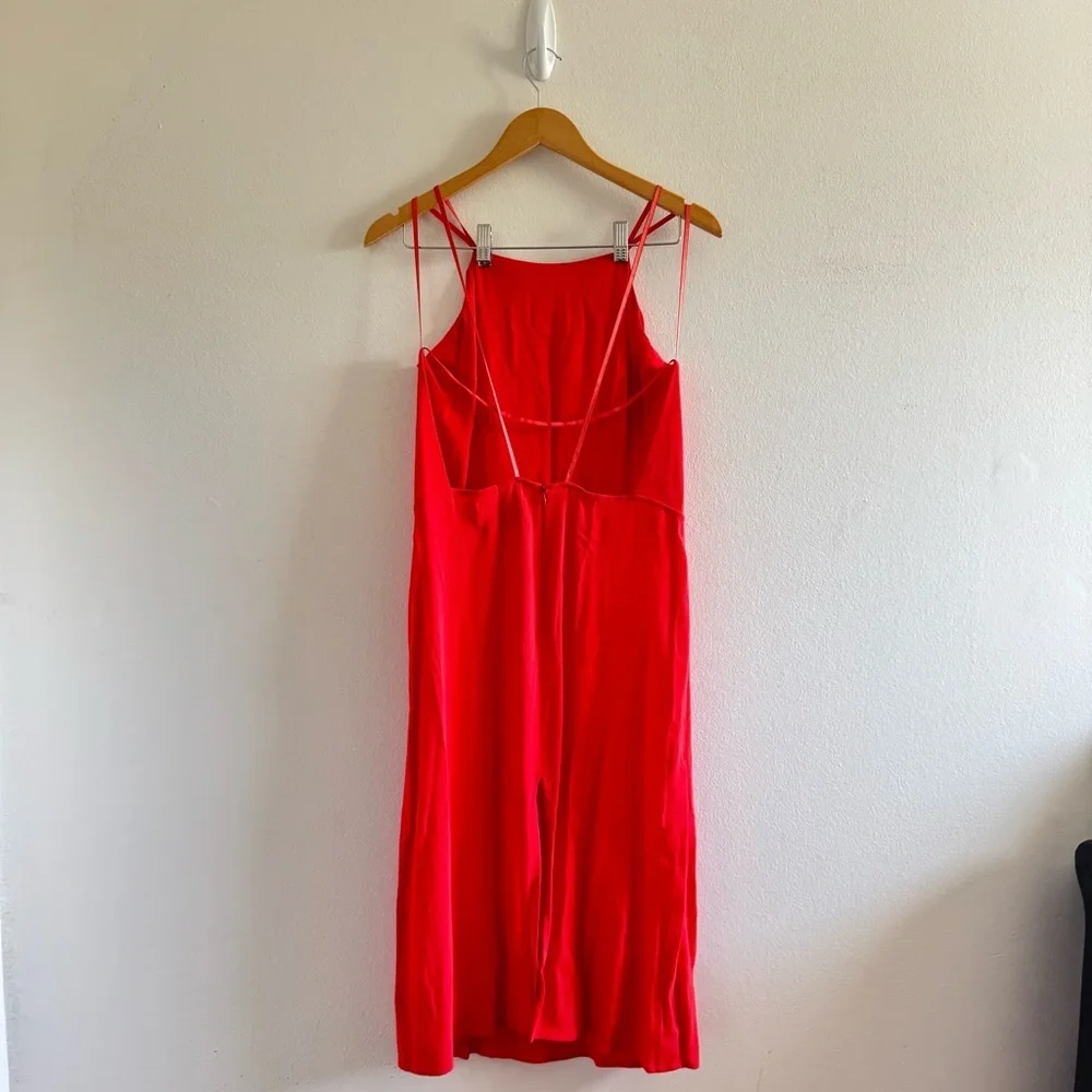 Reformation Sanibel Strappy Red Midi Dress with Open Back size 10 - Picture 7 of 10
